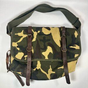 Rothco - Vintage Military Canvas Explorer Shoulder Bag With Leather Accents